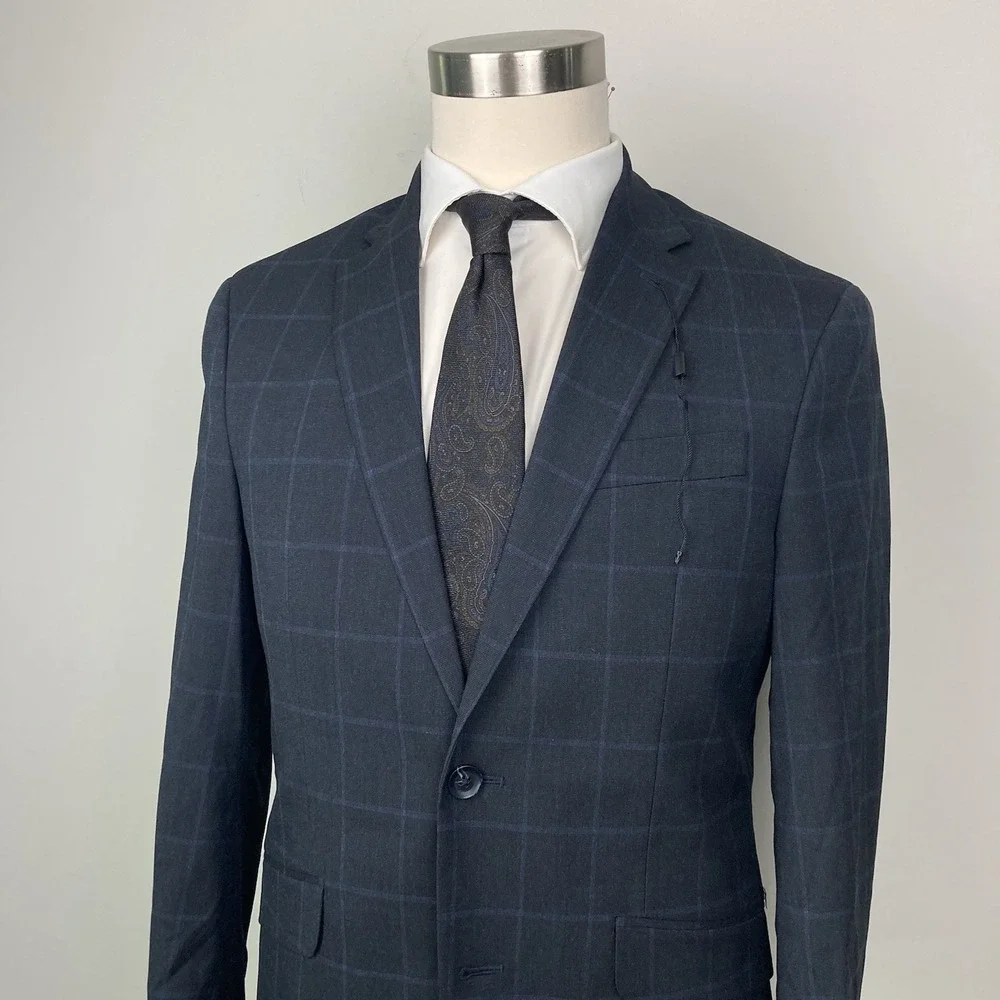 Kenneth Cole Reaction Slim-Fit‎ Stretch Suit Separate Jacket Size 38R E081212